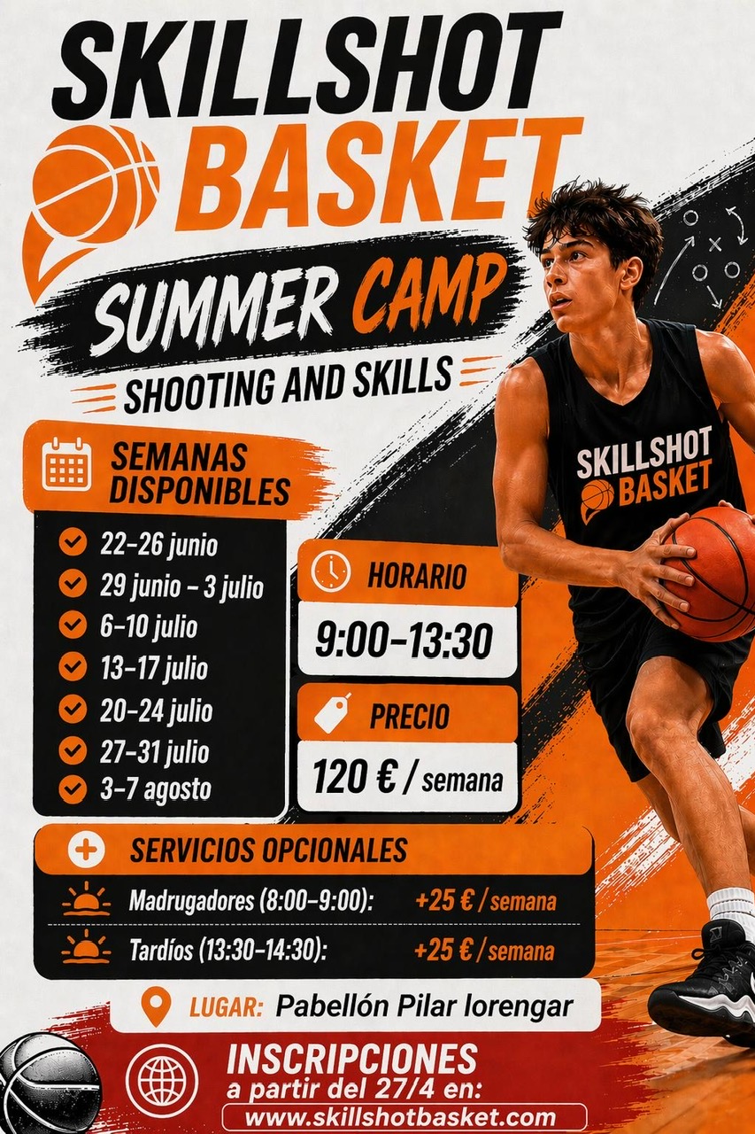 SkillShot Basket presenta su Campus Urbano de Verano en Zaragoza