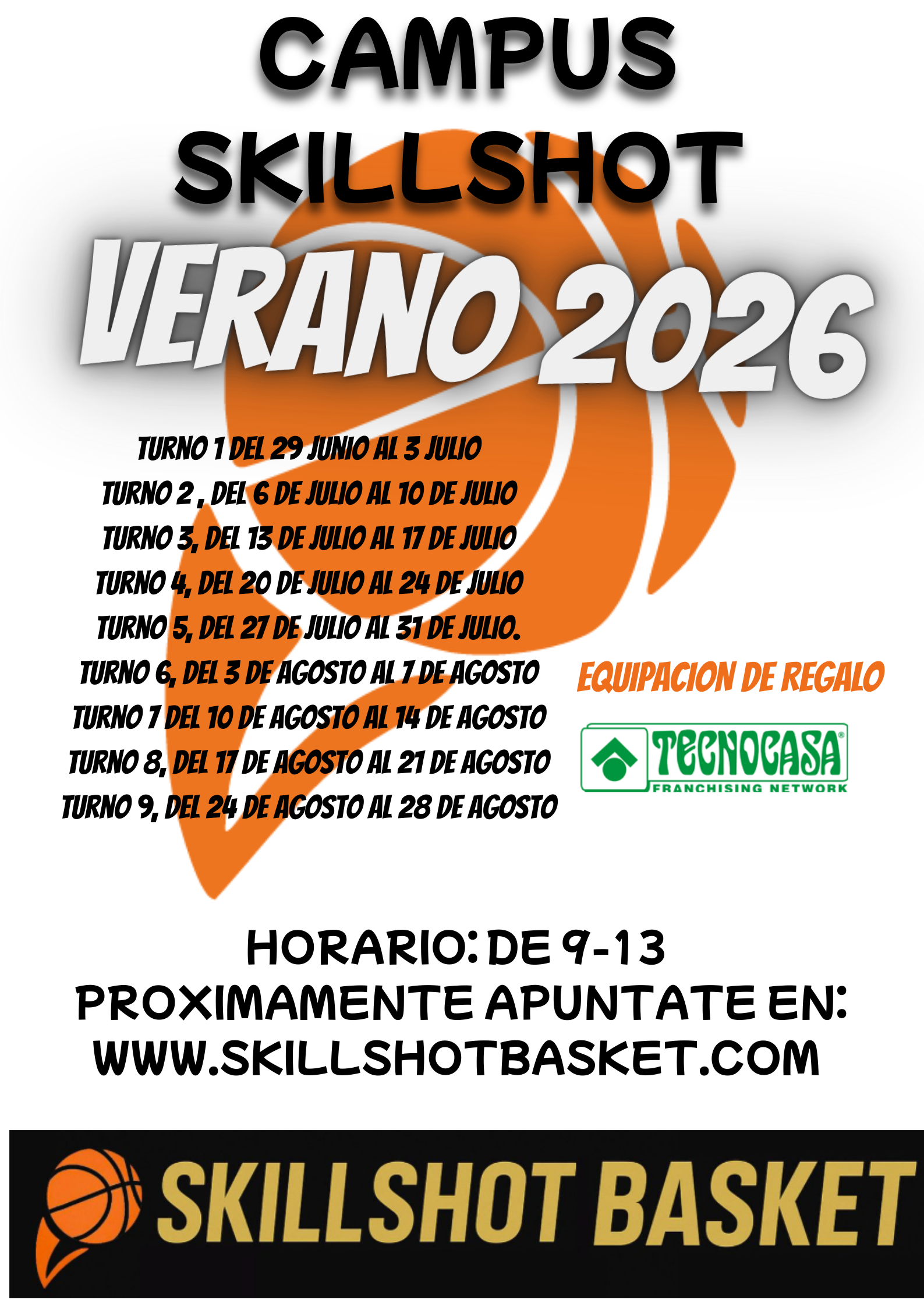 Skillshot Basket lanza sus entrenamientos de verano: mejora, disfruta y sigue creciendo